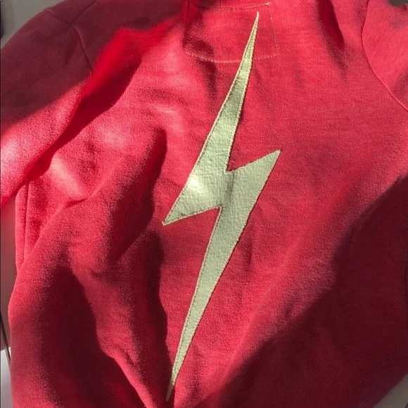 Aviator Nation Red Fleece Hoodie Sweatshirt unisex